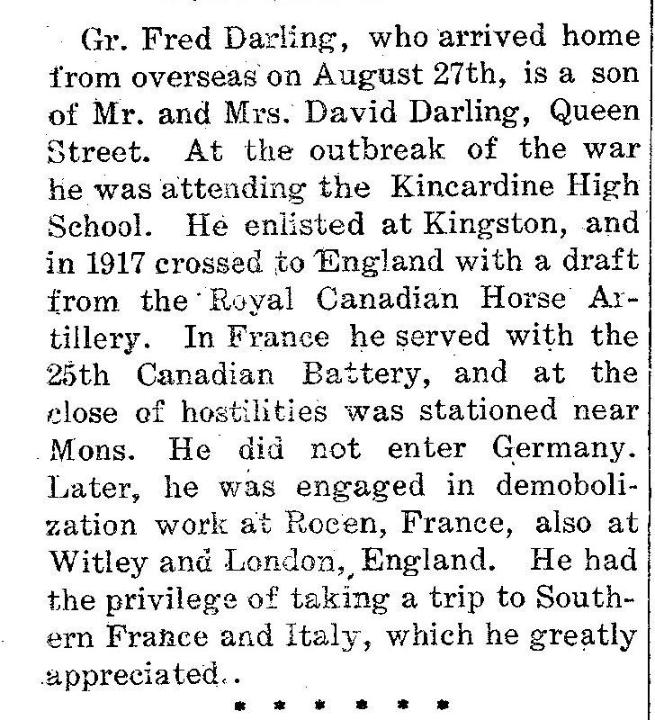 Kincardine Reporter, September 4, 1919
